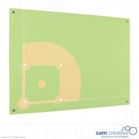 Whiteboard Glas Solid Baseball 100x150 cm