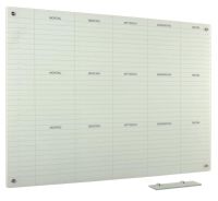 Whiteboard Glas Solid 3-Wochen Mo-Fr 45x60 cm