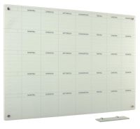 Whiteboard Glas Solid 5-Wochen Mo-So 45x60 cm