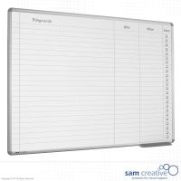 Whiteboard Tagesplaner To-do-Liste 60x120 cm