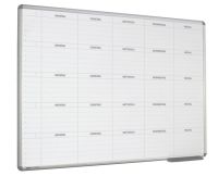 Whiteboard Wochenplaner 5-Wochen Mo-Fr 120x240 cm