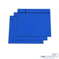 Magnetische Whiteboard Notizkarten 10x10 cm blau